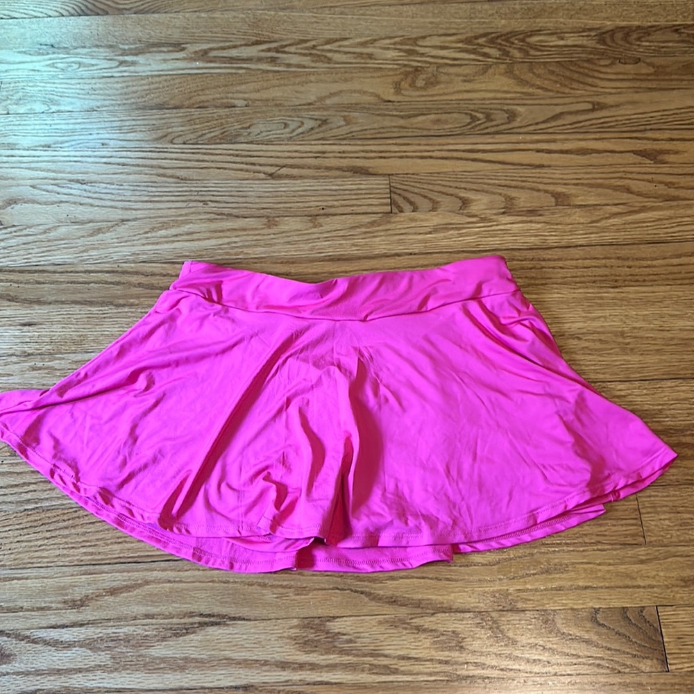 Neon Pink Short Tennis Skirt